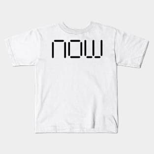 Time is Now | Motivational Quote Shirt | Sieze the Moment Kids T-Shirt